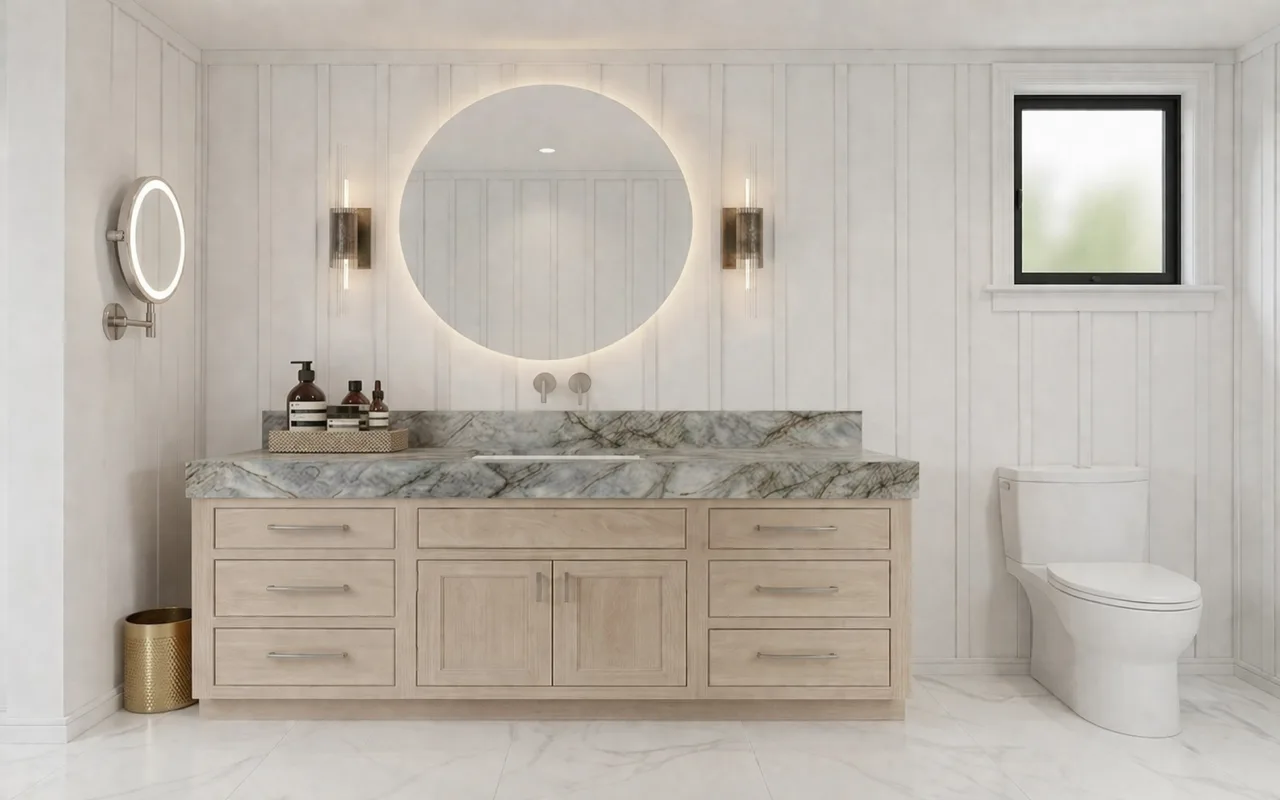 Original bright bathroom concept before restyling